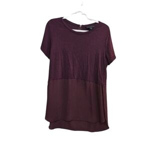 Attention Women's Short Sleeve Layered Top
